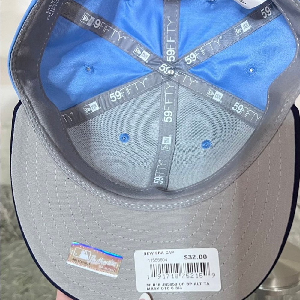 New Era Tampa Bays Ray Cap 6 3/4 Youth Fitted MLB18 - Picture 6 of 6